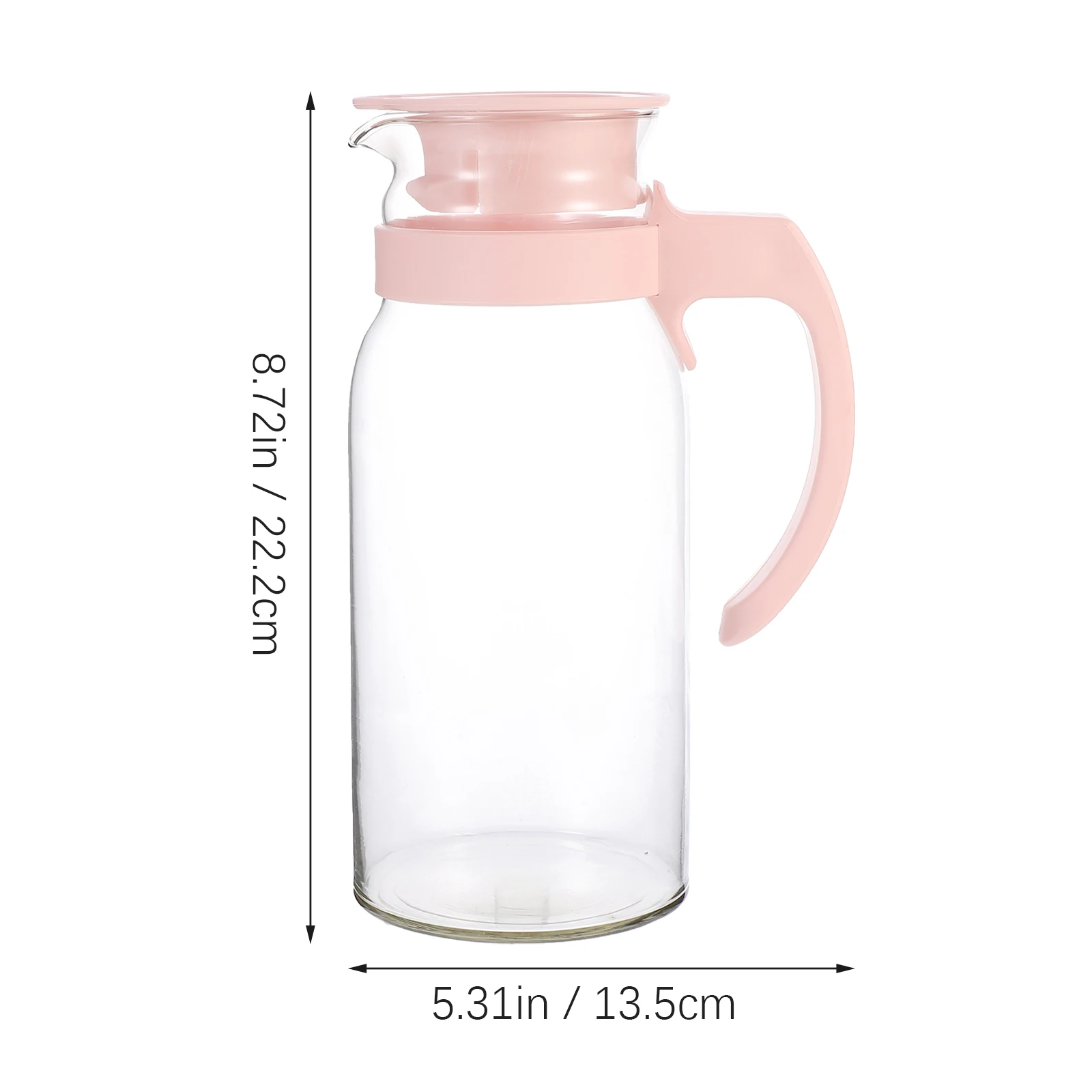 

1Pcs Large Cold Water Bottle Leak Proof Transparent Hot Resistant Water Mug Multi Functional Storage for Home Office