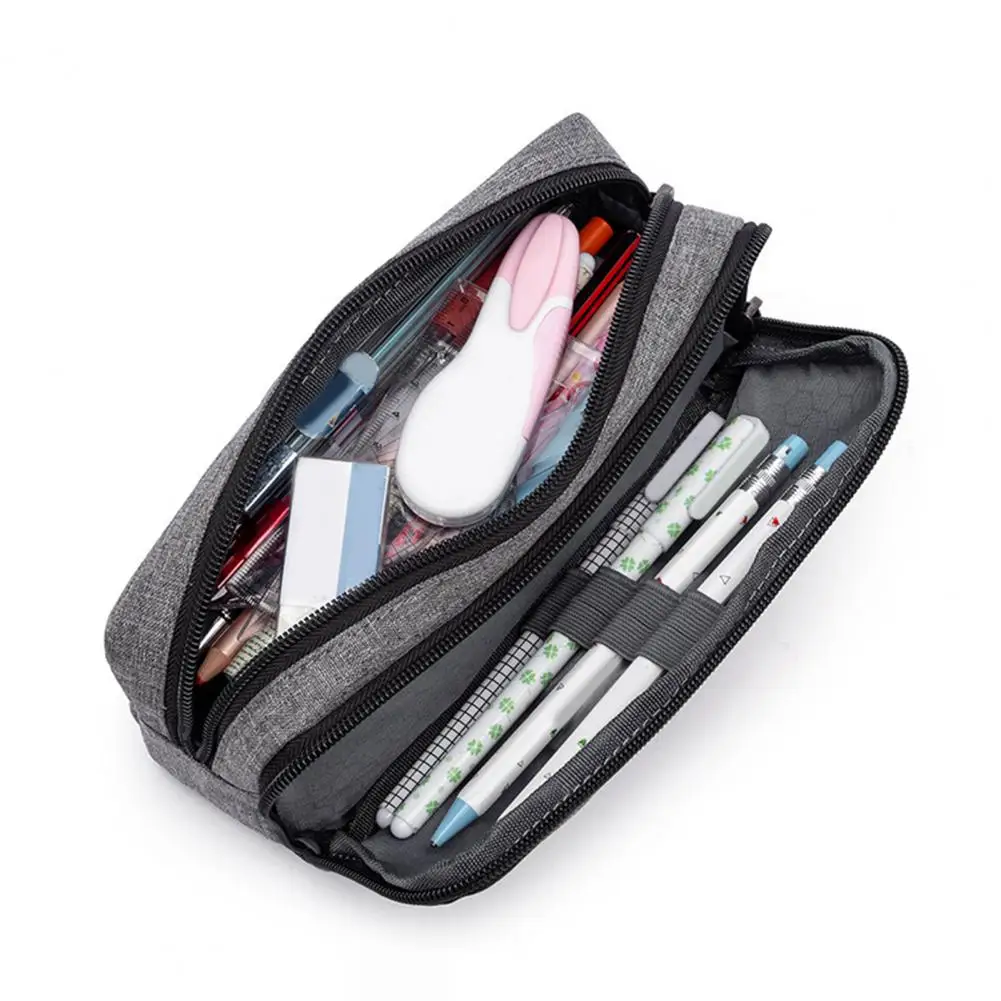 Durable Zipper Pencil Holder Capacity Pencil Case Colored Bag Set for School Supplies Organization Zipper Closure for Teen