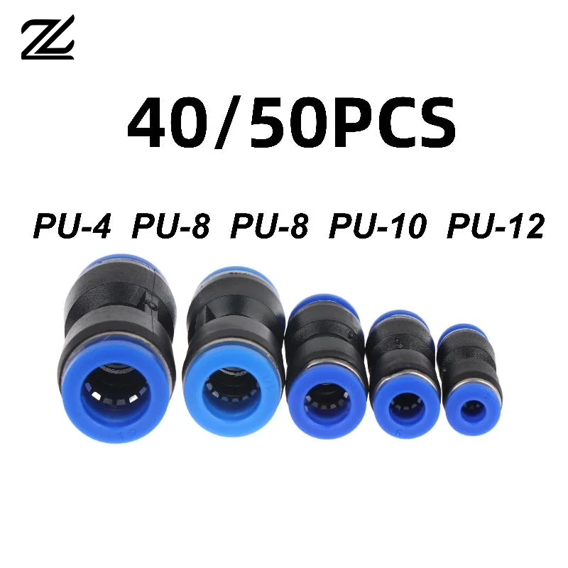 Customizable 40/50Pcs Pneumatic Quick Connectors 4/6/8/10/12 Suitable for Diverse Air Applications