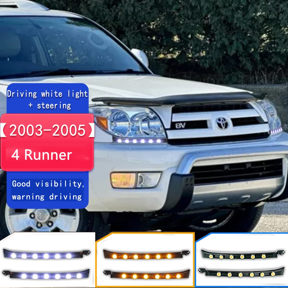

Для Toyota 4Runner 4 Runner 2003 2004 2005 дневные ходовые огни светодиодные DRL запуск анимации указатель поворота 12 В