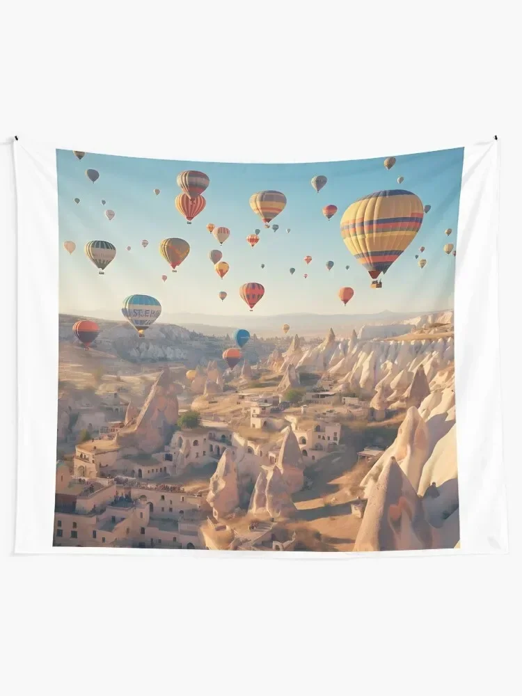 Goreme, Turkey balloon festival Tapestry Decoration Bedroom Wallpaper Cute Decor Home Supplies Tapestry