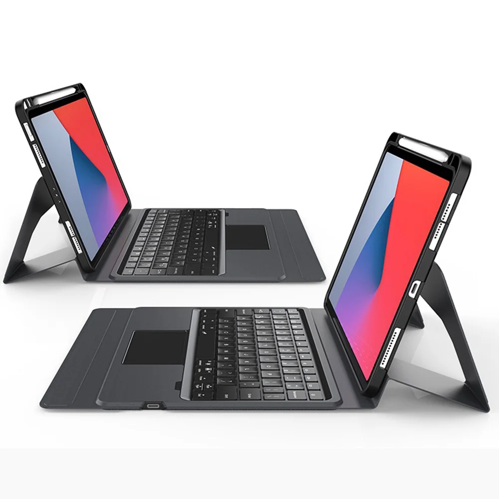 

Заводская умная арабская английская клавиатура с кожаным чехлом для iPad Air Pro 10,2 10,5 10,9 11 12,9-дюймовая беспроводная клавиатура с трекпадом