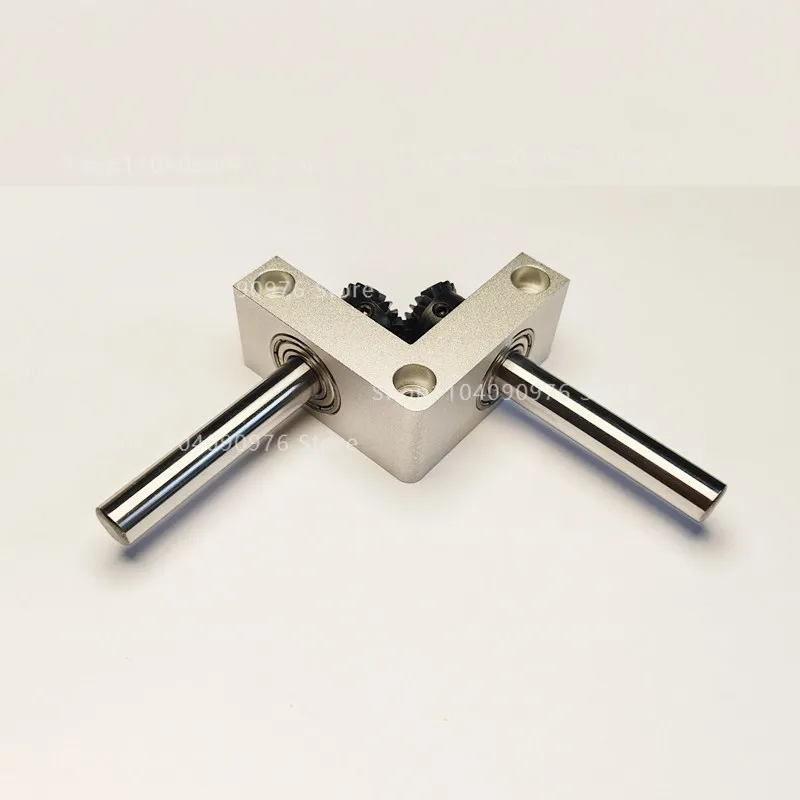 8/10Mm Outlet Shaft, Right Angle Rotator Small 90 Degree 1:1 Gearbox Bevel Gear