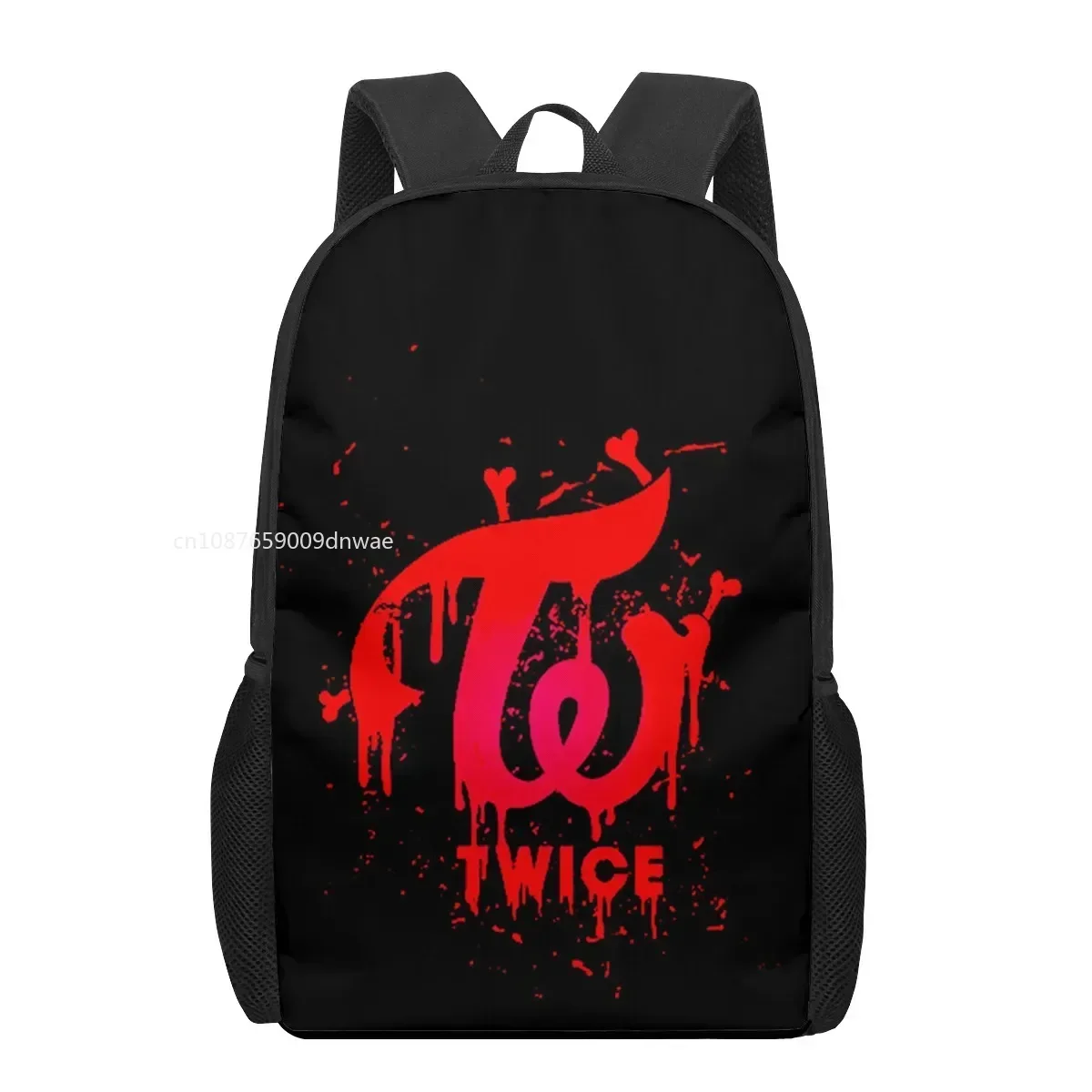 TWICE Logo dzieci tornister dla malucha drukowanie plecak dziecięcy tornister torba na ramię chłopcy dziewczęta torby na książki Mochila Infantil