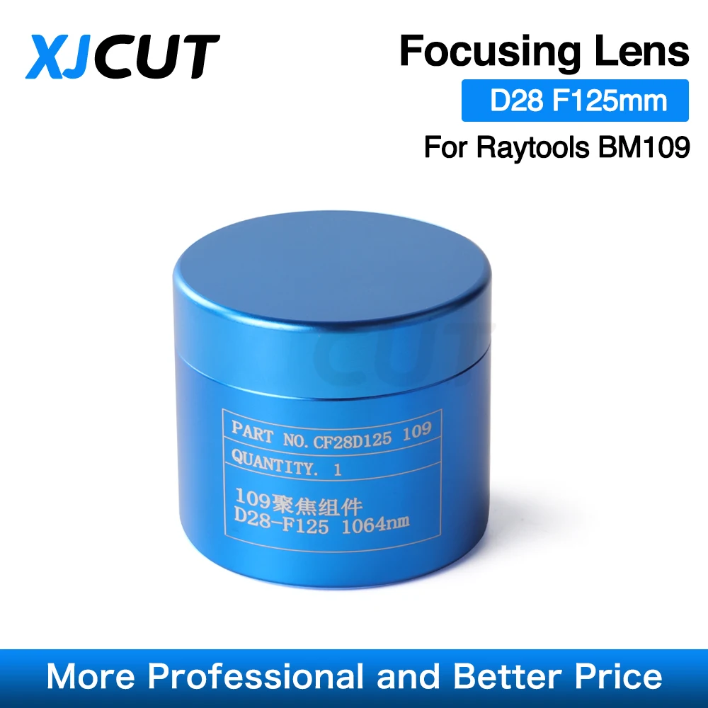 XJCUT Raytools BM109 Collimator&Focus Lens D28 F100 F125mm with Lens Holder for Raytools BM109 Bodor Laser Cutting Head 0-3KW