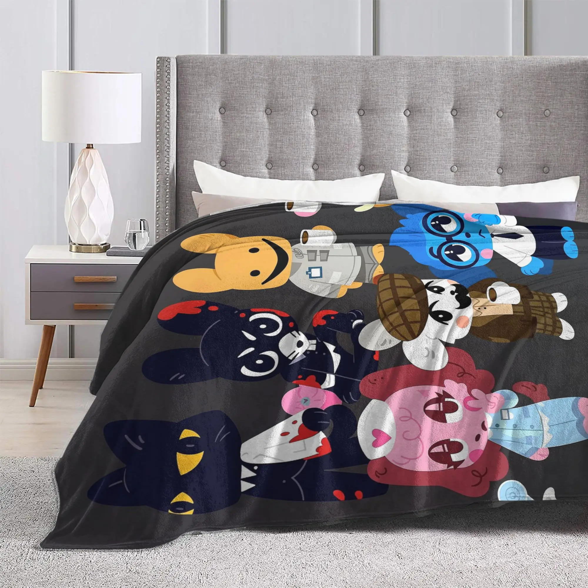 Horror Game Animals Hospitals Blankets Fleece Spring Autumn  Multi-function Soft Throw Blankets for Home Travel Plush Thin Quilt