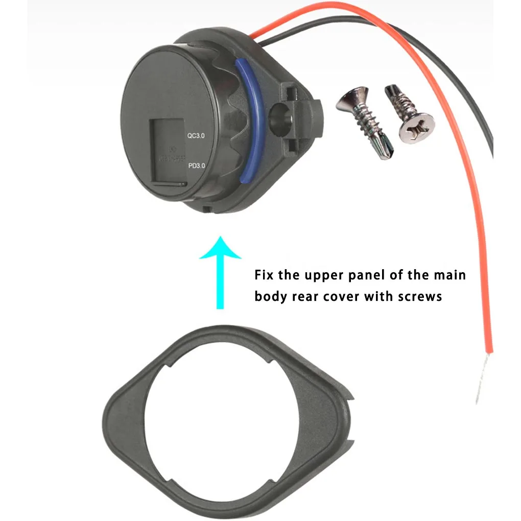 Prises de charge rapide USB, chargeur de voiture anti-poussière, automobile, fournitures de moto, accessoires, raccords, 2 pièces