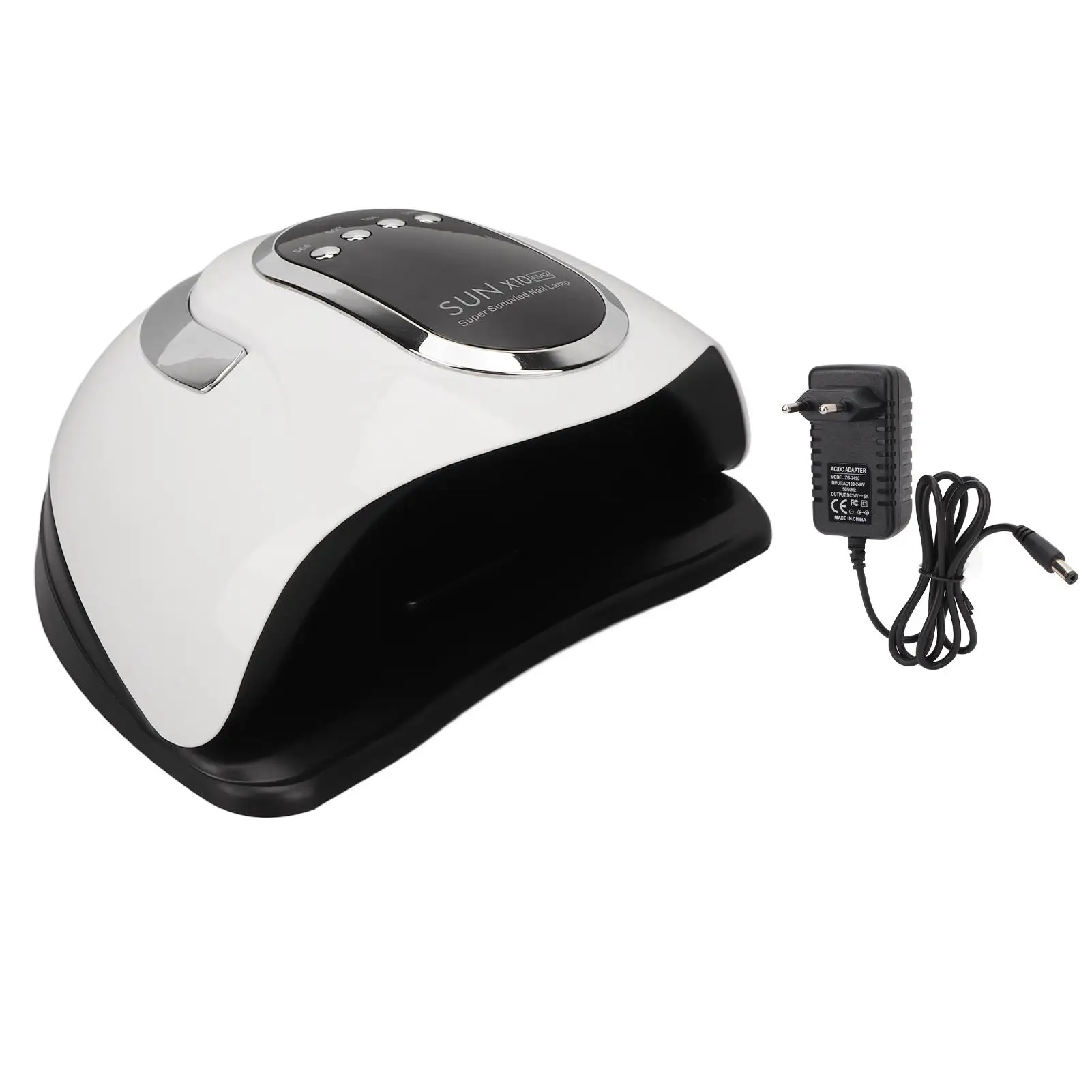 280W LED Nail Lamp with 4 Timers, Handheld & Removable Base - Quick Dry Gel Polish Dryer 100-240V