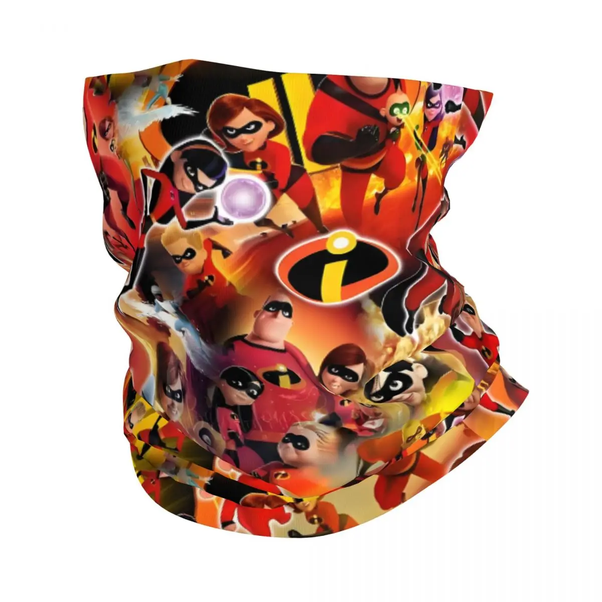 

The Incredibles Cartoon Bandana Neck Gaiter for Hiking Running Wrap Scarf zSuperhero Film Anime Cute Balaclava Warmer