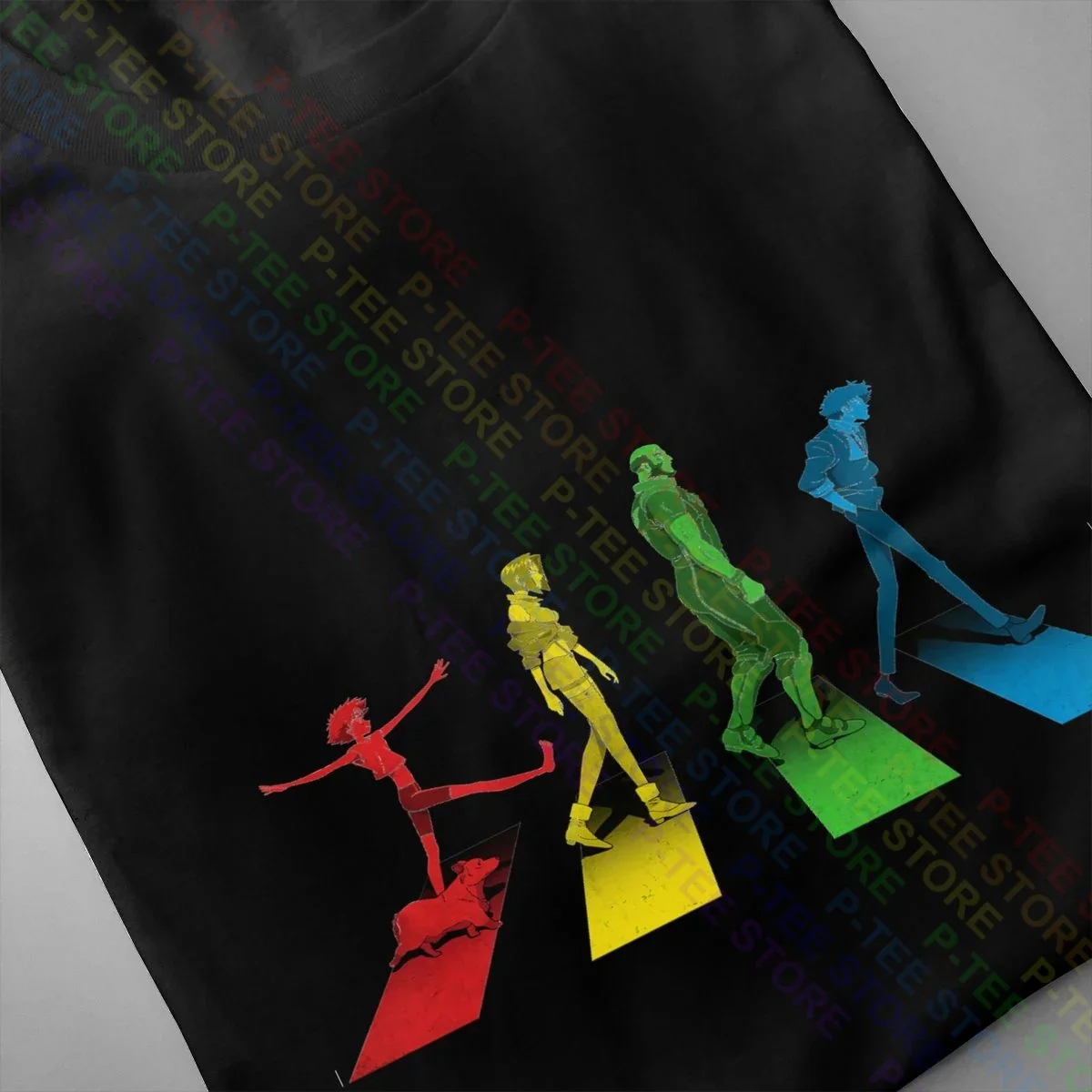 Cowboy Bebop Abbey Road,Space Cowboy Bebop Anime Shirt T-shirt Vtg Print Novelty Best Seller Tee