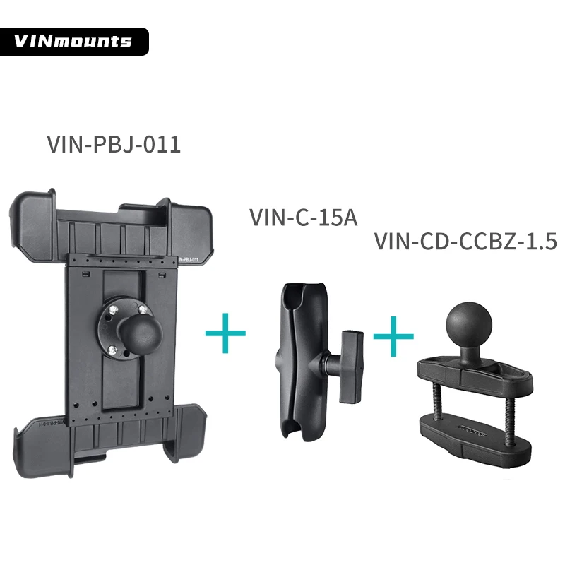 

Регулируемая подставка с двойным U-образным комбинированным плоским кронштейном VINmounts, совместимая с HP Chromebook x2 11 (11 дюймов) и Surface Go 4