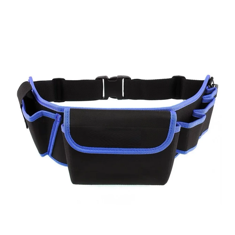 Multi-Pockets Tool Pouches Tool Waist Bag Electrician Waist Belt Bag Oxford Cloth Work Tool Bag For Screwdrivers Pliers Hardware