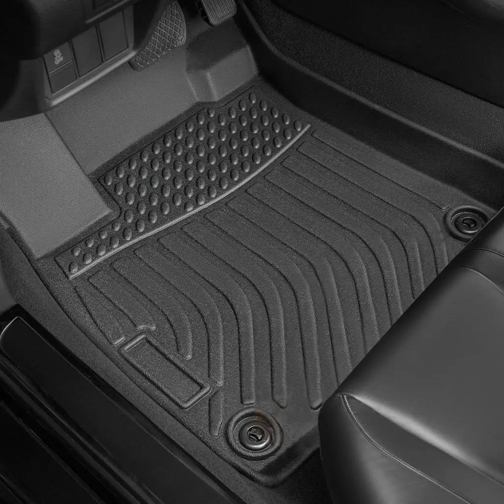 

Car Floor Mats for Honda Accord 2018-2023 TPE Rubber Black All-Weather Non-Slip Durable Waterproof Floor Mats Black