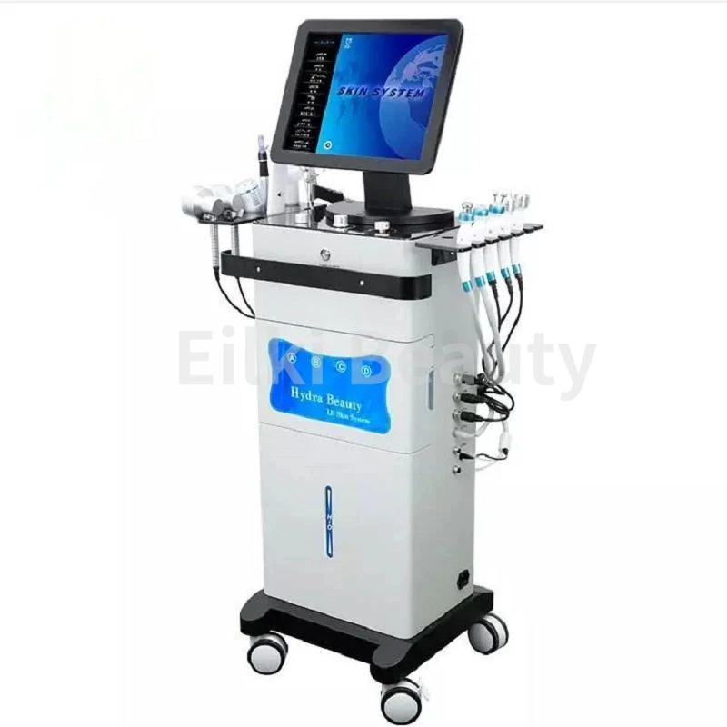 14 In 1 Oxygen Facial Machine Hydra Diamond Microdermabrasion Hydradermabrasion Hydro Machine Professional Deep Cleansing