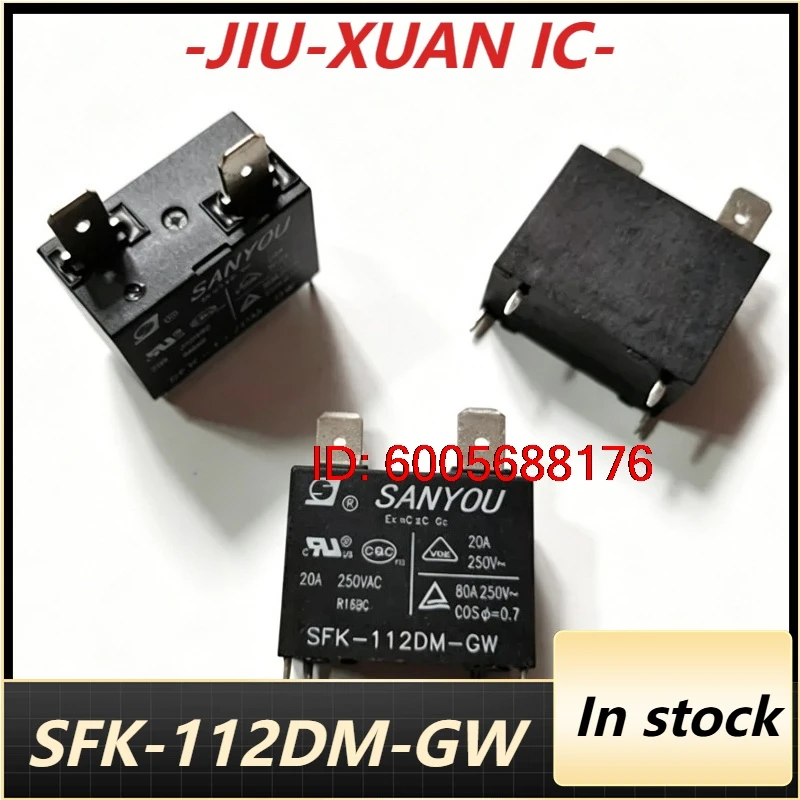 （Brand New）5pcs/lot New 50pcs/lot SFK-112DM-GW 20A Coil:12VDC 4pins Air conditioning water heater relay