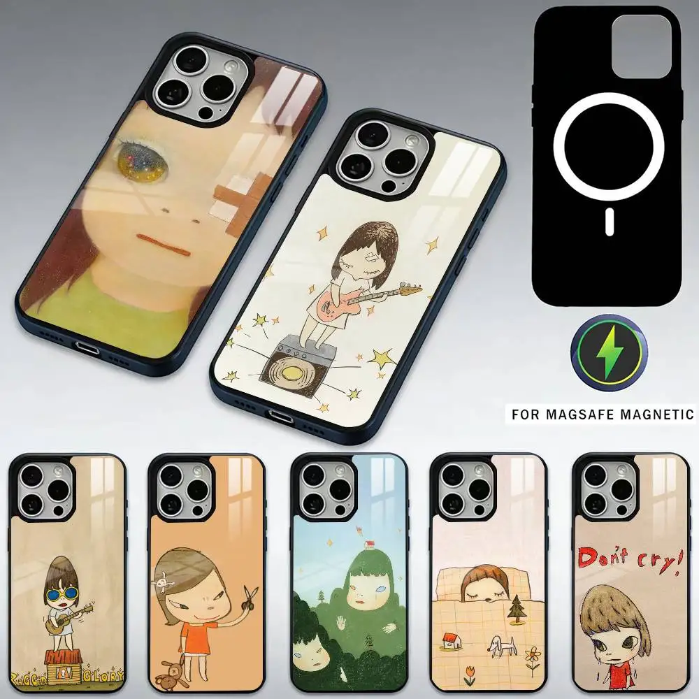 

Y-Yoshitomos-Nara Phone Case For iPhone17,16,15,14,13,12,11 Plus,Pro Max Magnetic For Magsafe Wireless Charging