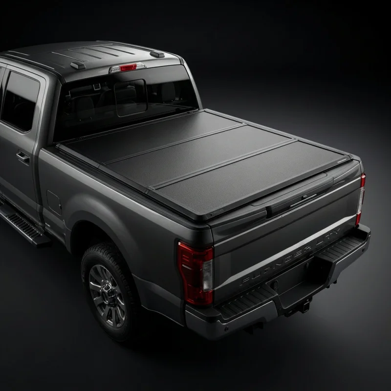 IP67 Waterproof 880LBS Load Aluminum Hard Tri Fold Pickup Truck Bed Cover Auto Exterior Parts Optimization points