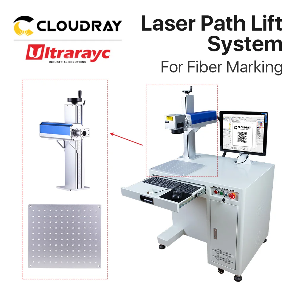 Ultrarayc Laser do znakowania ścieżki kolumny podnoszącej ręczny System 500mm do maszyny do znakowania włókien