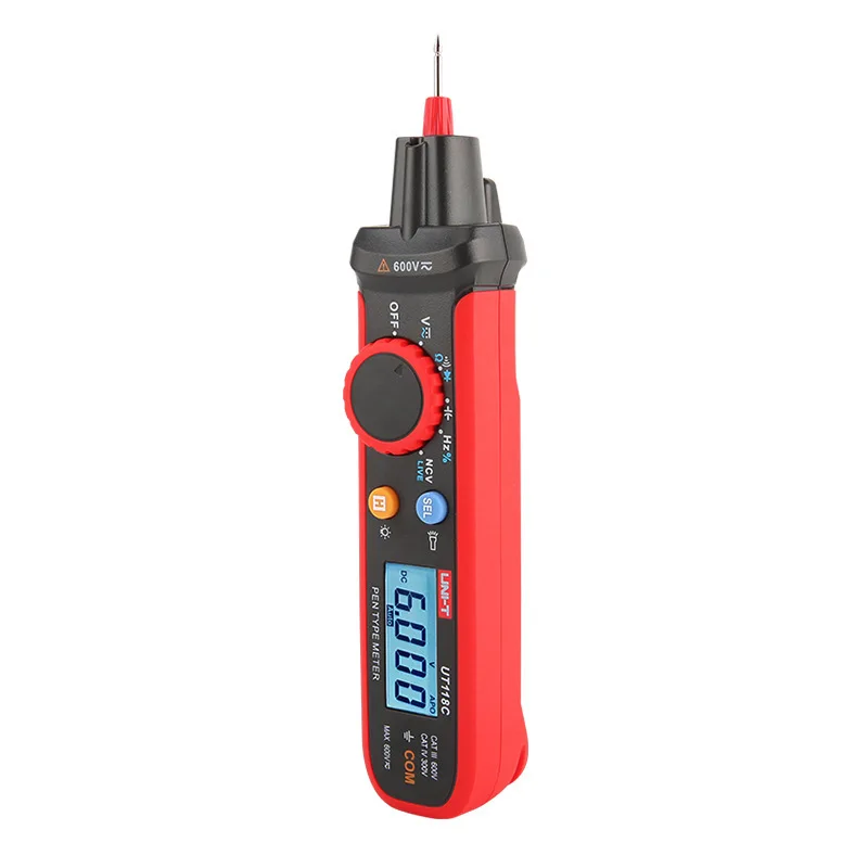 

UT118C Pen-Type Meter True RMS AC/DC 600V Mini Digital Multimeter Electrical Tool Large Capacitance 60mF.
