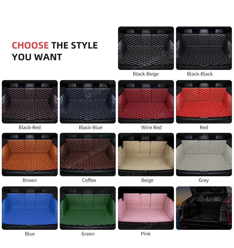 Car Floor Mats For DFSK Landian E5 NEV 2023 2024 2025 2026 5/7-seats Car Trunk Mats Cargo Liner Foot Mats Interior Accessories