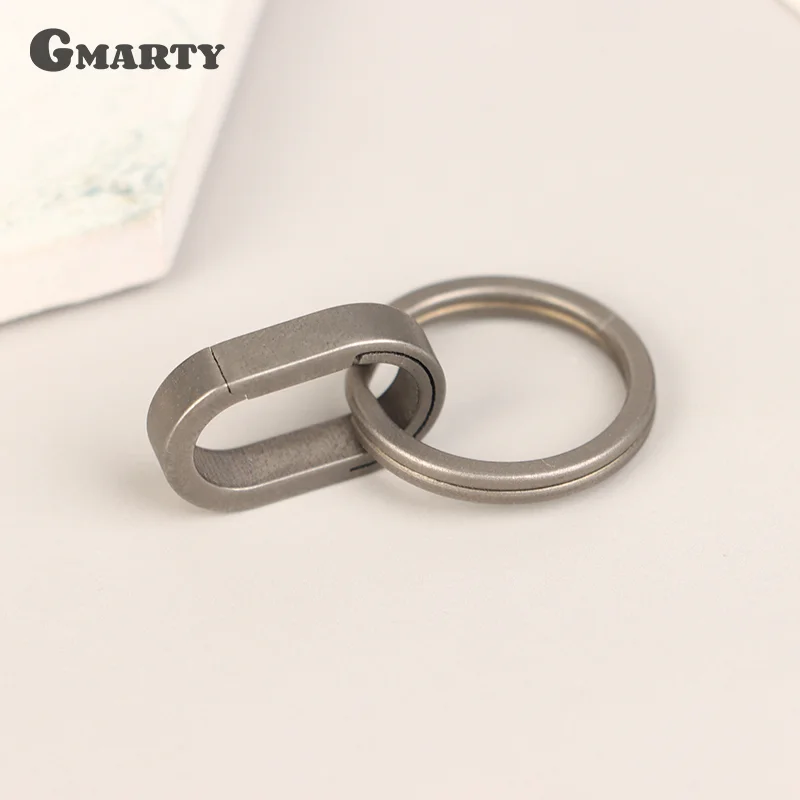 Titanium Alloy Mini Key Ring Connection Buckle Universal Joint Auxiliary Ring Connection Bayonet Ring Personality Creativity