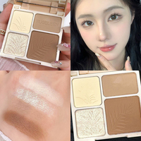 Multifunctional Highlighter Contour Palette Matte Bronzer Shading Powder Natural Stereoscopic Nose Shadow women Makeup Cosmetics