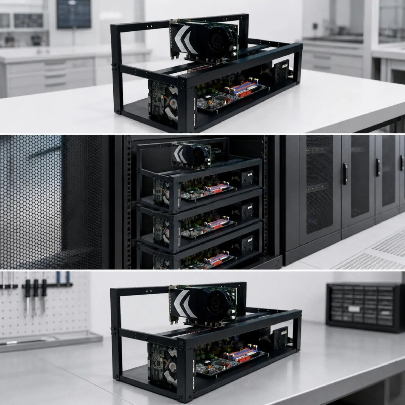 75 mm aralıklı ve soğutma veri - Gpu Mining Rig Frame 8 Gpu incelemesi ve fiyatı