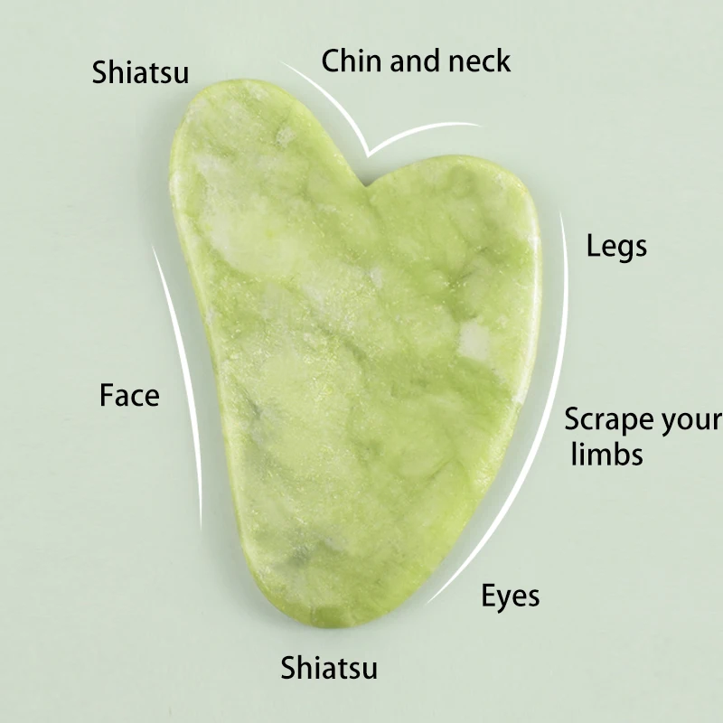 100% Natural Jade Stone Gua Sha Skin Massager For Face Comb Body Acupuncture Stick Beauty Health SPA Anti Aging Wrinkle Tighten