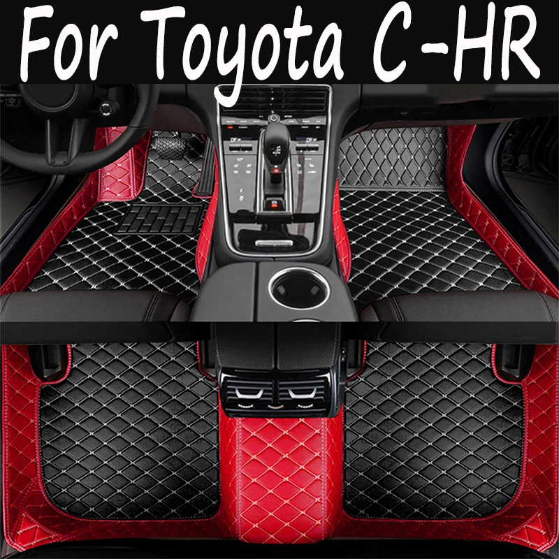 

Leather Car Floor mats for Toyota C-HR CHR 2016 2017 2018 2019 2020 Carpets Rugs Pads Interior Parts Accessories