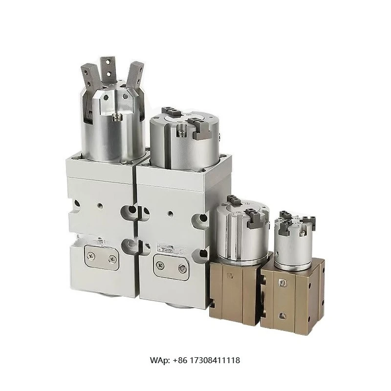 

Пневматический цилиндр для захвата крышек бутылок с 2/3/4 пальцами, вращающийся, заводского производства