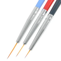 3PCS Brush Fine Hook Line Pen Nail Line Drawing Pens of Different Sizes Thin Rod Nail Beauty Line Pen Art Supplies