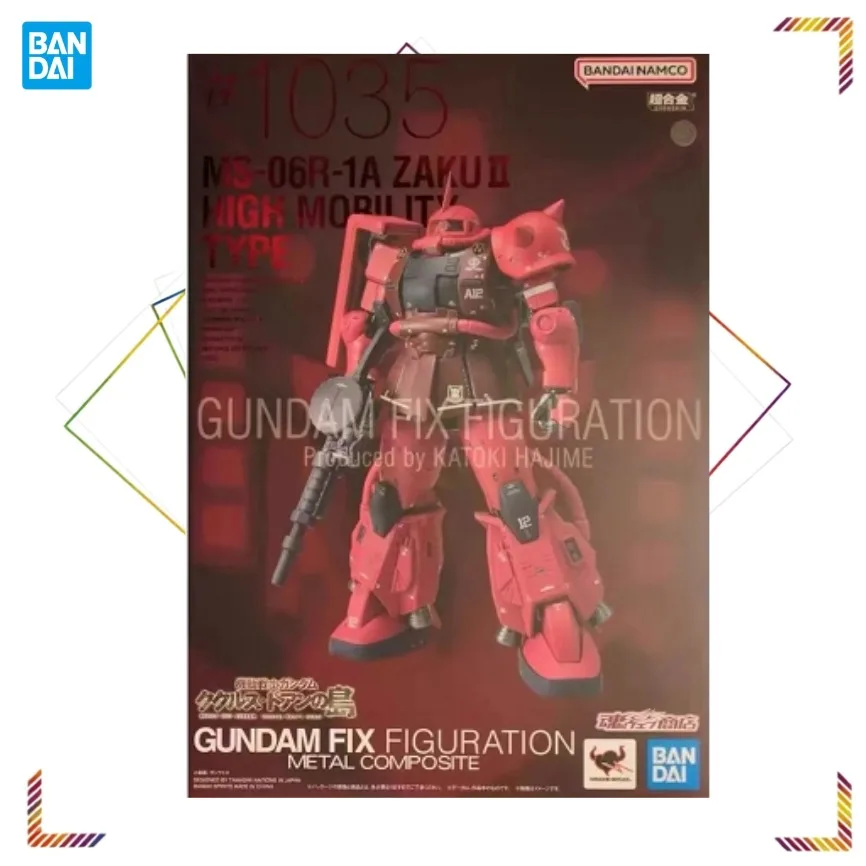 

BANDAI GFFMC MS-06R-1A Char's Zaku II Action Figures Mobile Suit Gundam Anime Alloy Mecha Collection Model Gift