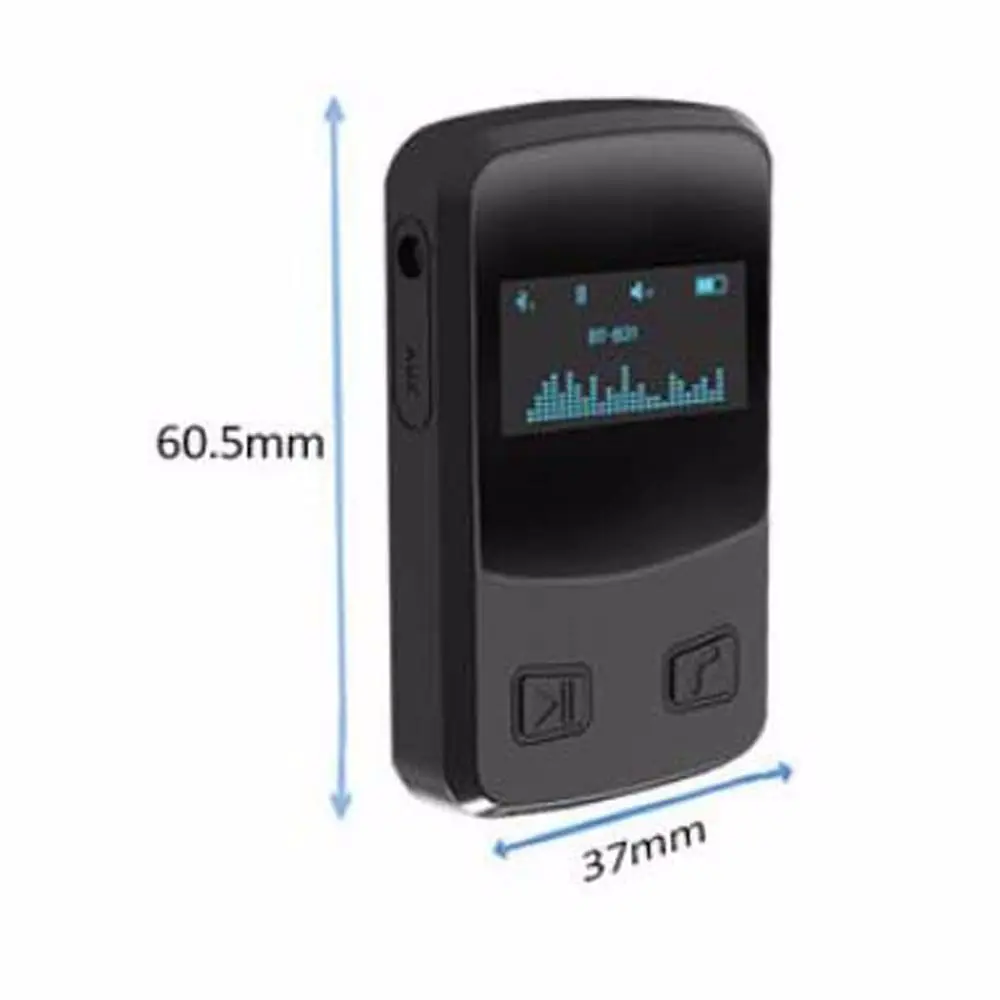 OLED Display Music Streaming Adapter Bluetooth 5.0 Audio Wireless Adapter OLED Bluetooth Receiver Dongle Adapter Audio Receiver