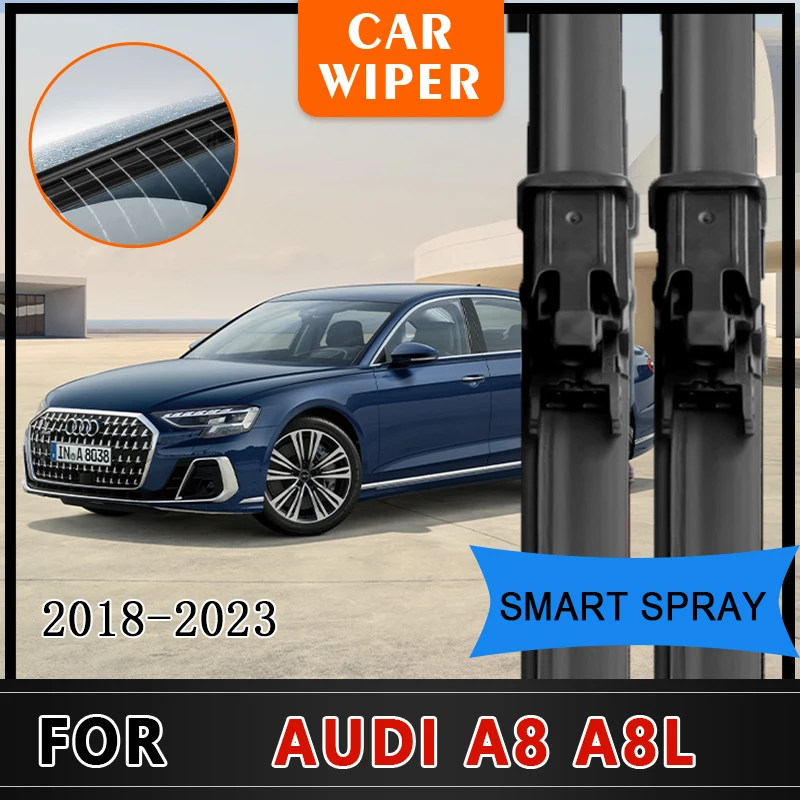 

For Audi A8 A8L S8 Sline D5 4N 2018 2019 2020 2021 2022 2023 Smart Spray Front Wiper Blade Brushes Window Windshield Windscreen