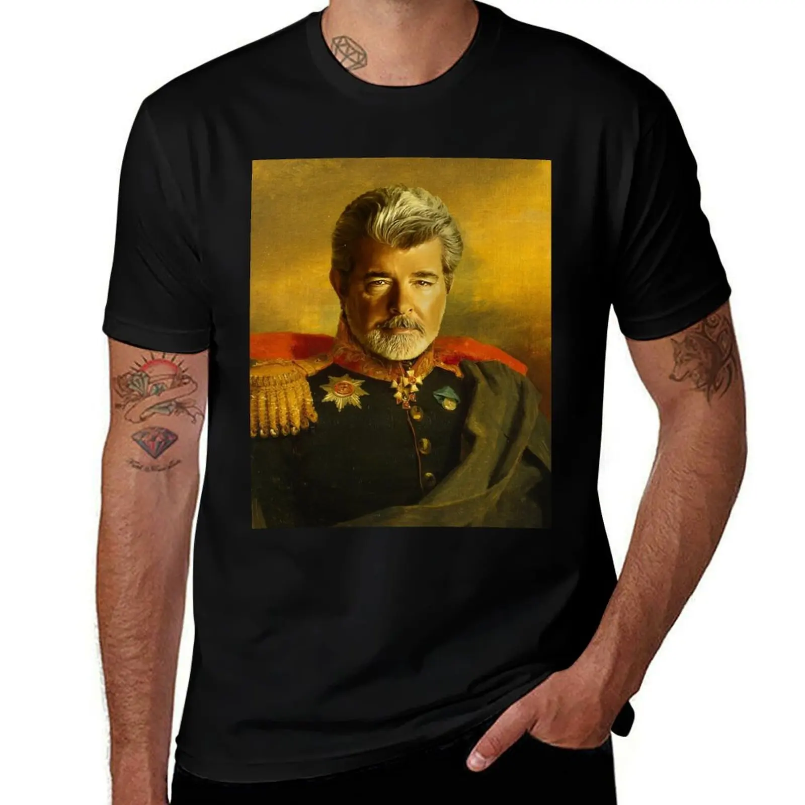 George Lucas - replaceface T-Shirt Outdoor Work Short Sleeve Top T-Shirt