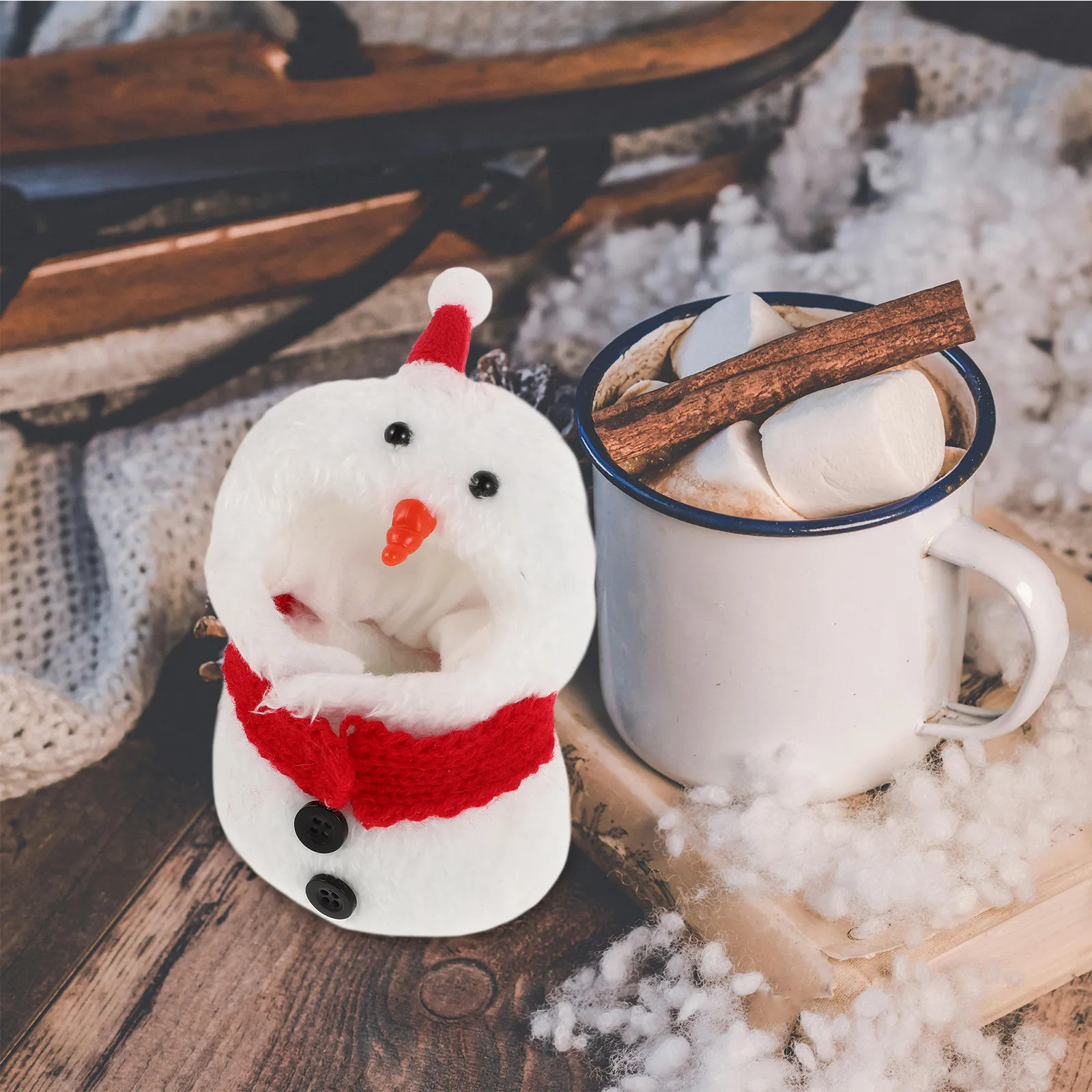 Snowman Clothes Set for Christmas – Hat, Scarf & Festive Mini Outfit for Holiday Decoration and Dress-Up