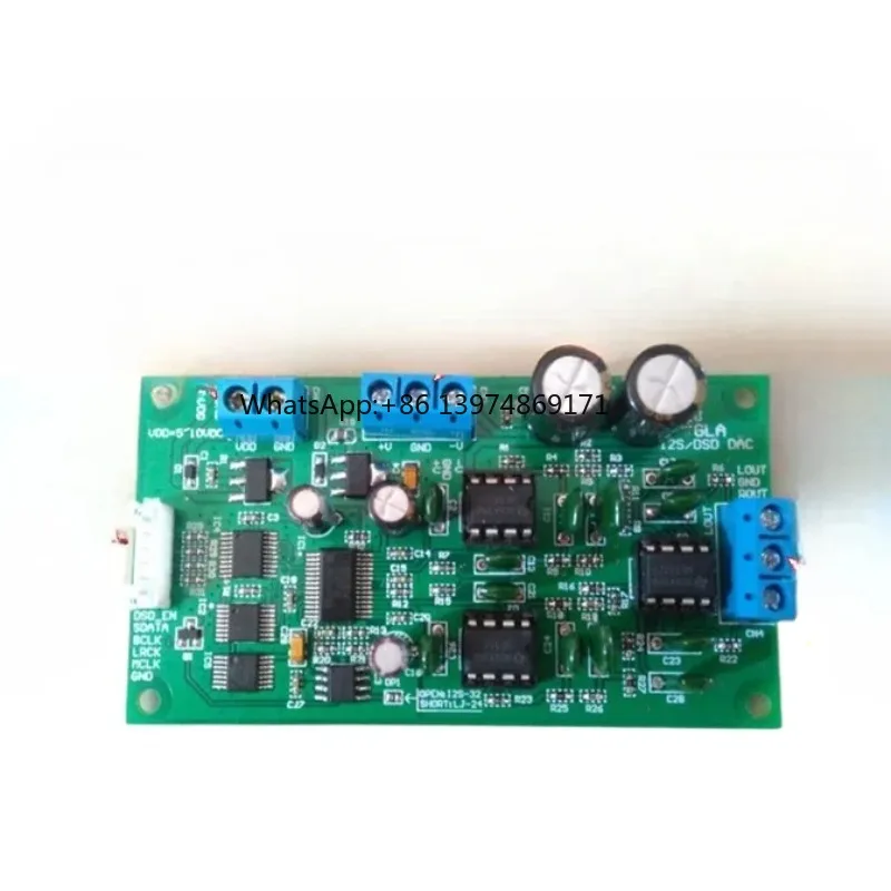 HIFI PCM1795 DAC Decoding Board I2S DSD Interface Soft Control Audio Decoder Module