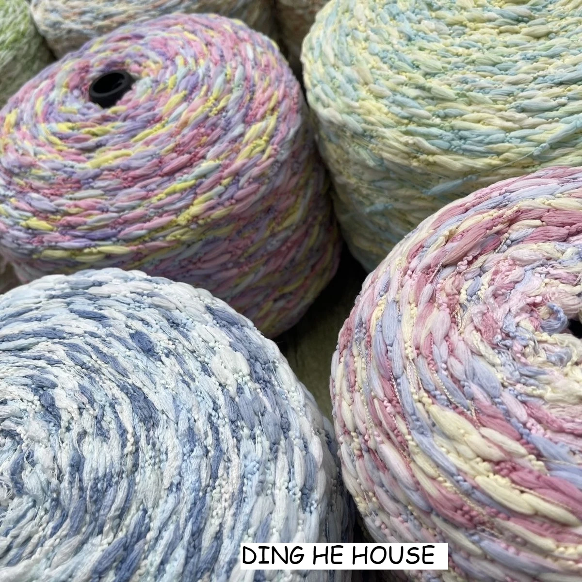 500g Color Duan teñido linterna hilo suave elástico característica tejido a mano DIY bolsa muñecas mantas cojín bufanda suéter Material