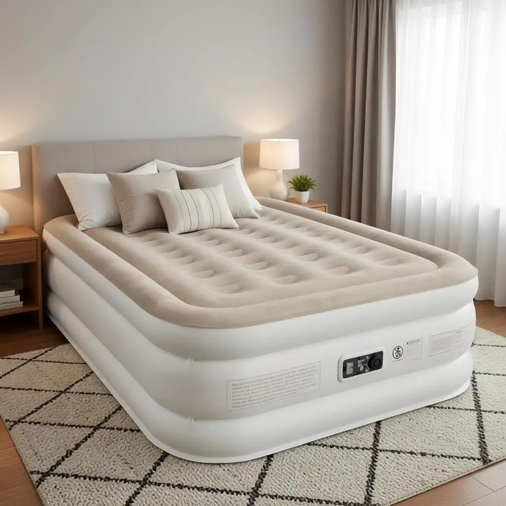 

Portable Self-Inflating Air Mattress with High-Speed Pump, 18 Thick, for Camping and Travel