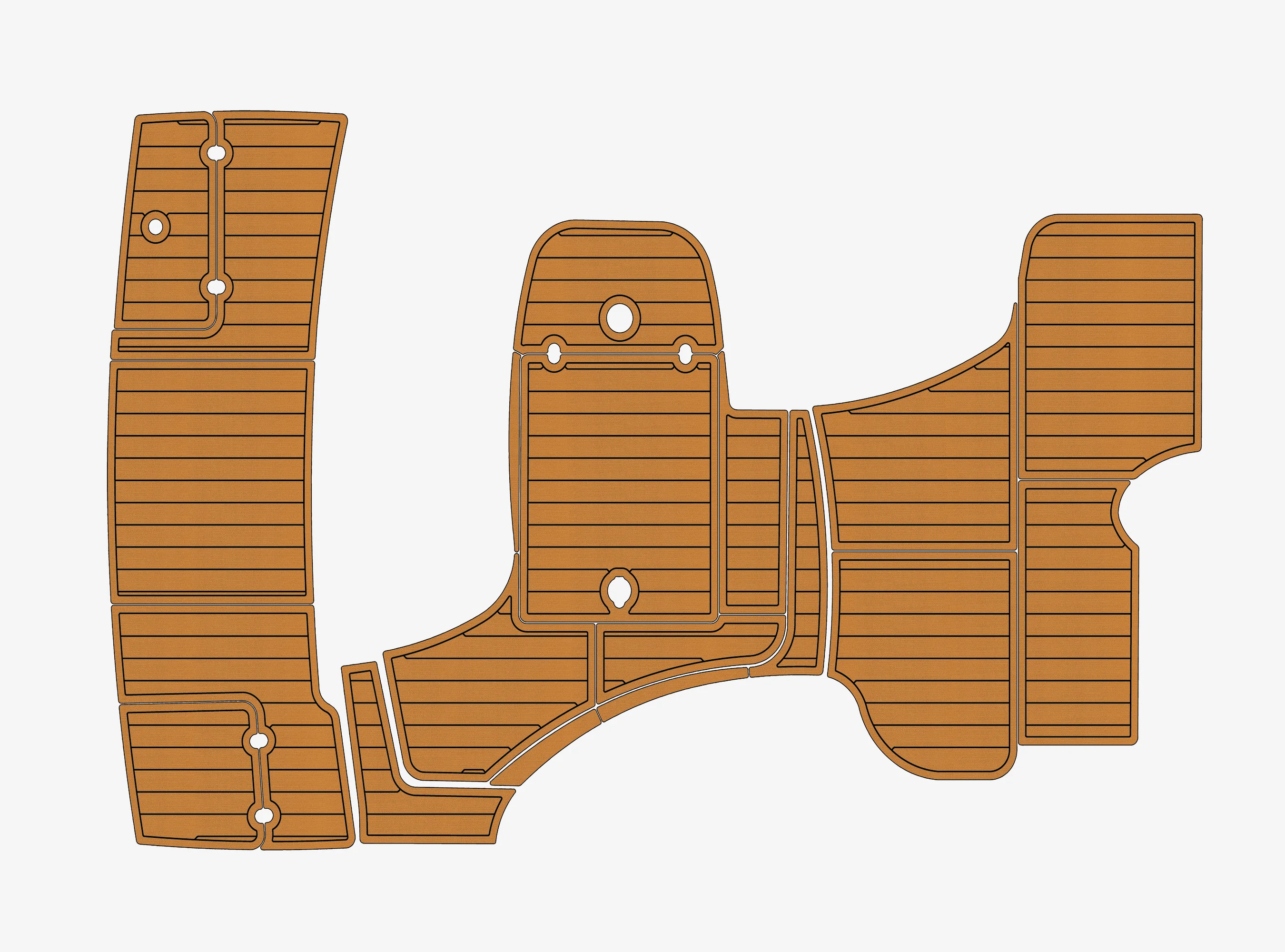 

2004-2009 Sessa C35 1/4" 6mm EVA foam Non-Slip PVC Teak Decking marine Mat seadek aqua carpet Marine Floor