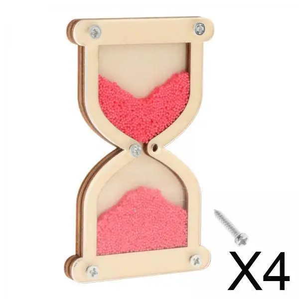 مجموعة ألعاب تعليمية خشبية مشغولة من الزجاج الرملي للأطفال من عمر 3 سنوات