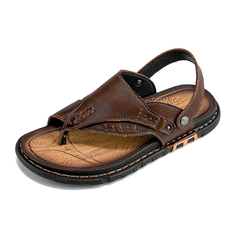 Chanclas de talla grande para hombre, zapatos de playa al aire libre, novedad de verano, M934