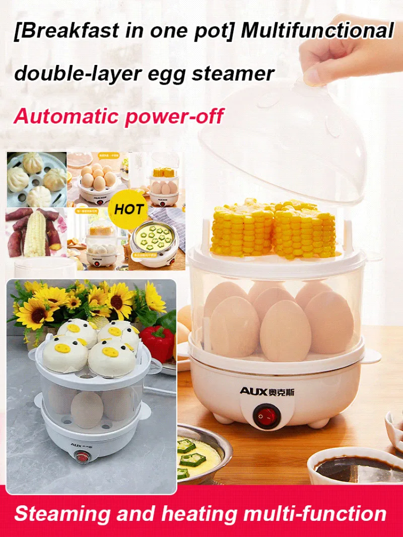 Electric Hard Boiled Egg Maker burn egg steamer Multifunction mini breakfast one pot companion gift Multifunctional Egg