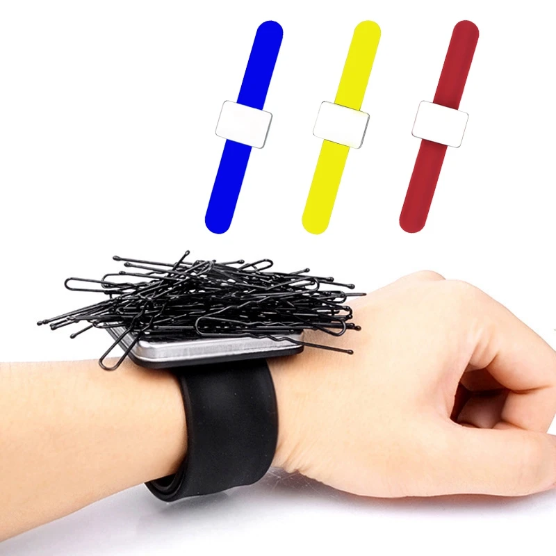 Magnetic Sewing Pincushion Silicone Wrist Needle Pin Cushion Bracelet Wristband Needlework Sewing Pin Mat DIY Sewing Supplies