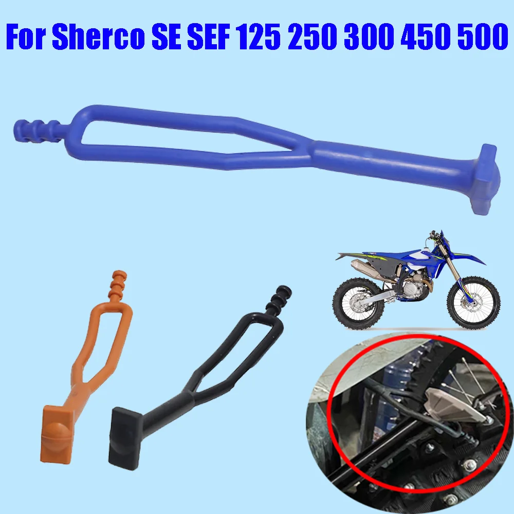 For Sherco SE SEF 125 250 300 450 500 Factory SE300 300SE SE250 250SE Motocross Accessories Rubber Kickstand Side Stand Strap