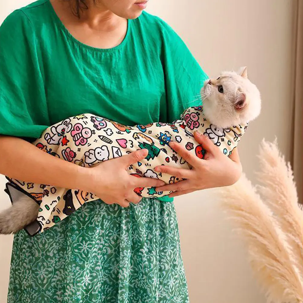 Cat Grooming Wrap Self-adhesive Anti Scratch Anti Bite and Escape For Nail Trim Inject Examing Pet Washing Clean Fixed Tool