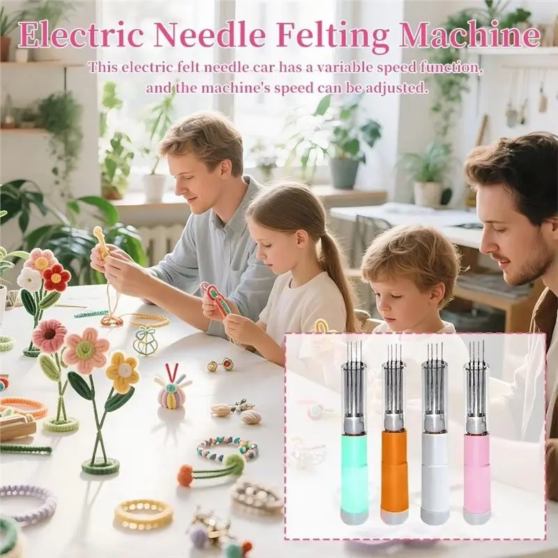 PHFU-For Beginners And Experienced For US Plug Electric Needle Felting Tool-Ideal For DIY Fiber Animal Sculptures& Crafts(Pilu)