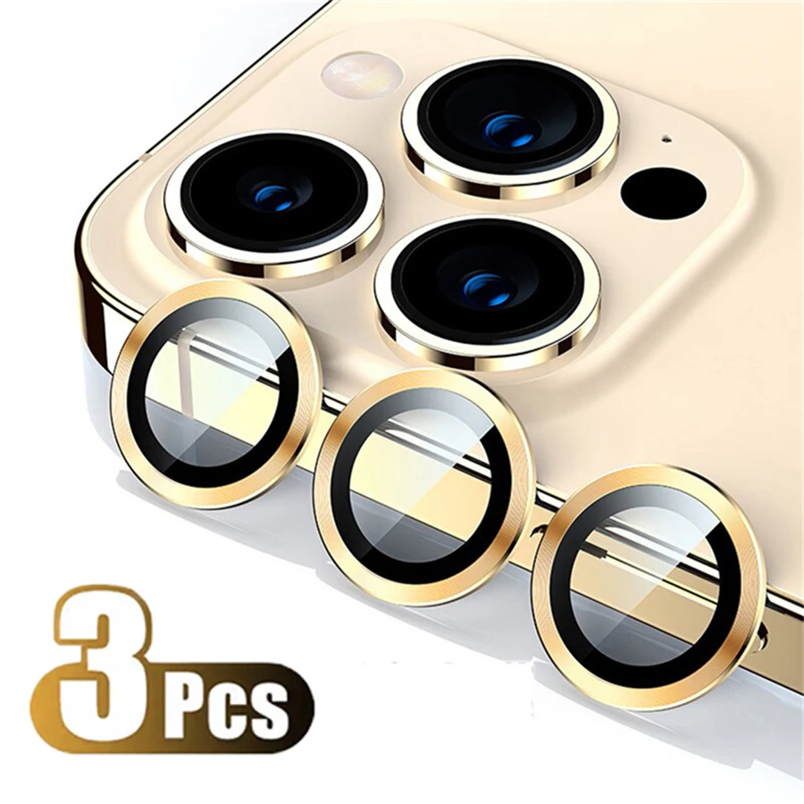 Originele Titanium Kleur Camera Protector Voor iPhone 16 Pro Max 15 14 13 12 Mini Pro Max Metalen Ring Gehard Glas lens Cover Cap