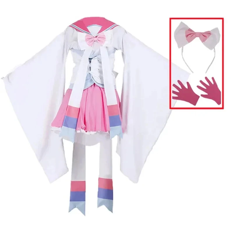 

★ Costume Sylveon Anime cosplay dress gloves hair accessories halloween party cost♥ All corners of the country