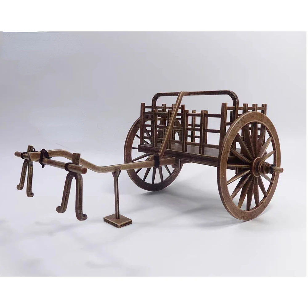 1:10 Ancient Chinese The Spring and Autumn Dynasty Carriage Model Building Kits DIY Adult Assembly Models